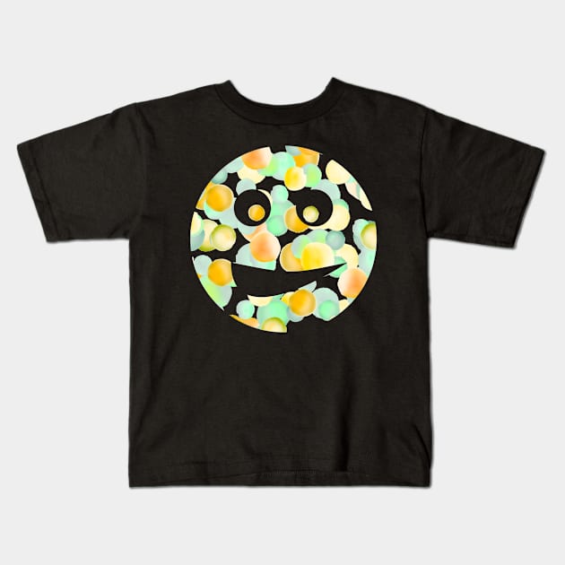 Watercolor bubbles patterns Kids T-Shirt by Ljuko